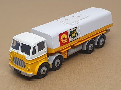 Dinky Supertoys 944 - Leyland Shell B.P. Fuel Tanker Model - White/Yellow