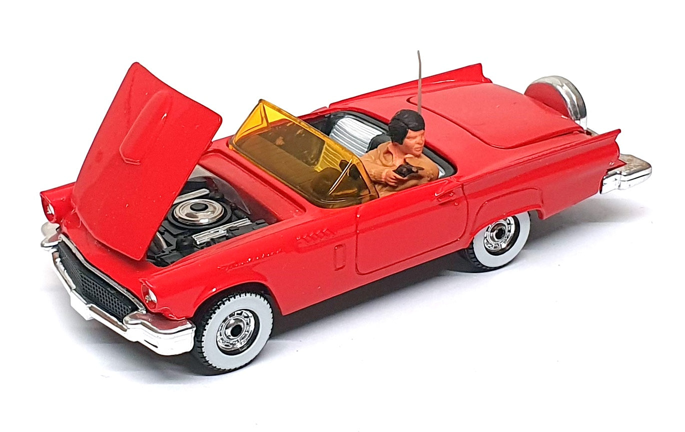 Corgi Appx 12cm Long Original Diecast 348 Ford Thunderbird Vegas TV Series - Red