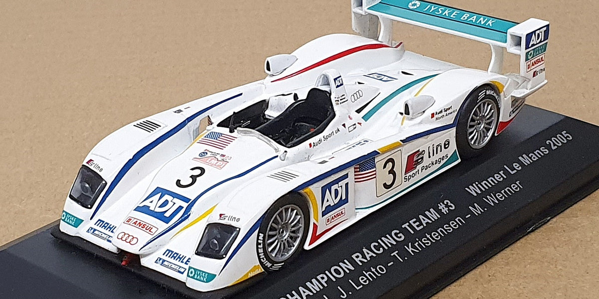 Ixo Models 1/43 Scale LM2005 - Audi R8 #3 Winner Le Mans 2005