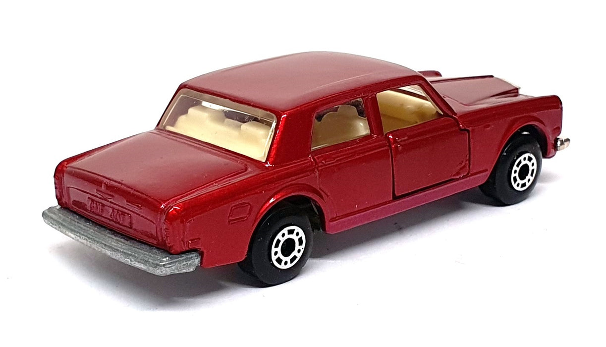 Matchbox 75 7.5cm Long Diecast No. 39 - Rolls Royce Silver Shadow II - Dk. Red