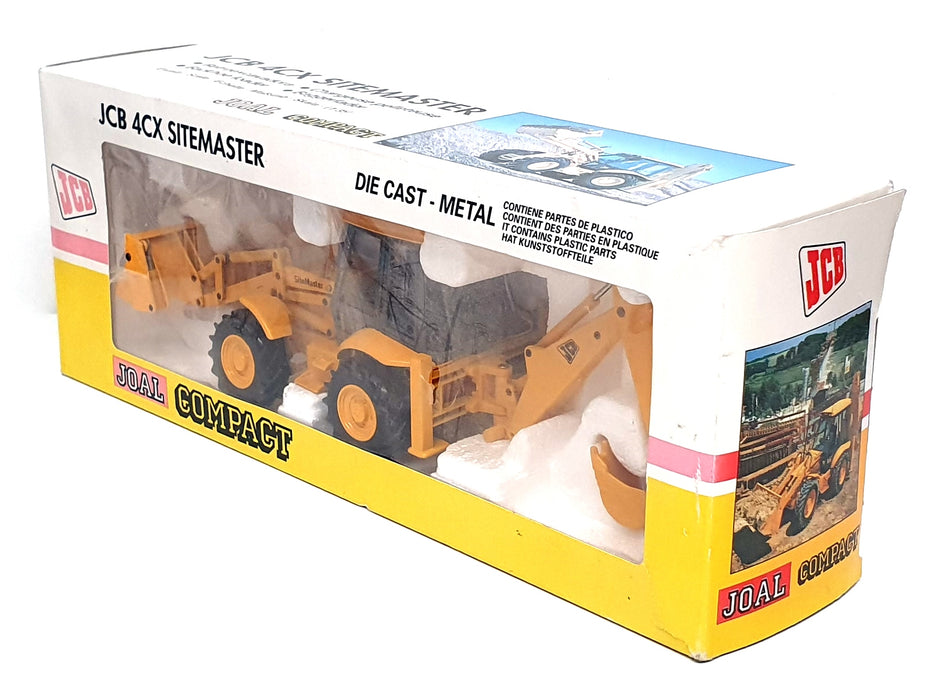 Joal 1/35 Scale Diecast 175 - JCB 4CX Sitemaster Backhoe Loader - Yellow