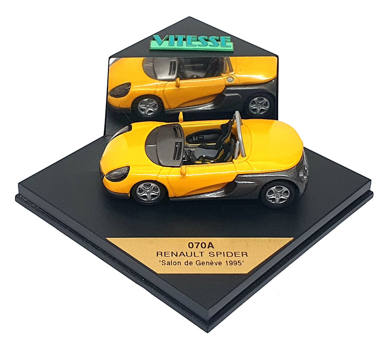 Vitesse 1/43 Scale Diecast 070A - 1995 Renault Sport Spider - Yellow
