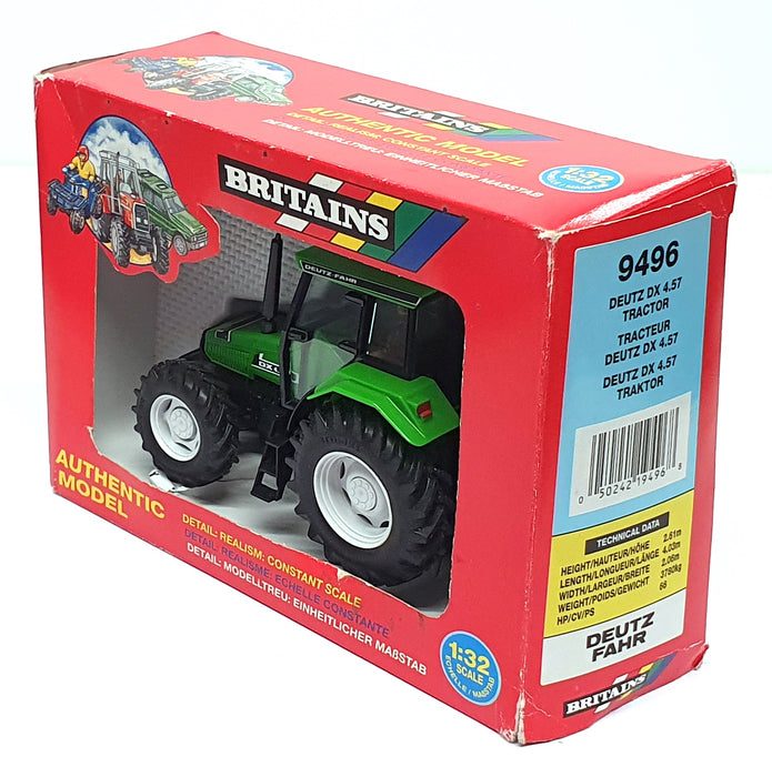 Britains 1/32 Scale 9496 - Deutz DX 4.57 Tractor - Green