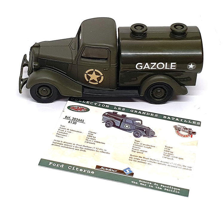 Solido 10.5cm Long 6120 - Ford Citerne Gazole Tanker Truck US Army - Green