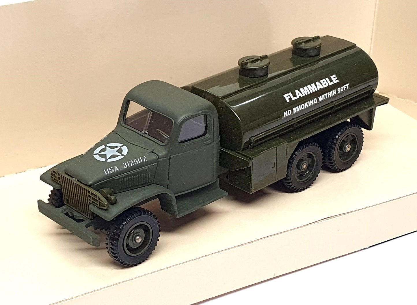 Solido 1/50 Scale 6125 - GMC Citerne Tanker Truck US Army - Green