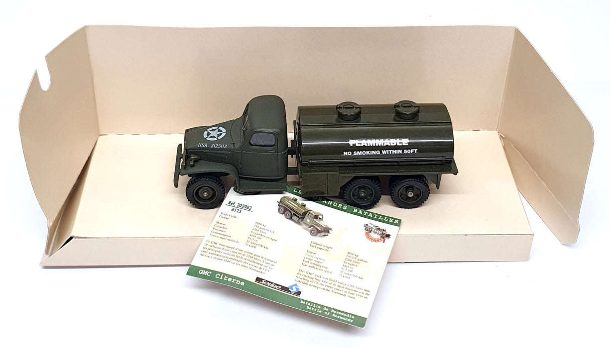 Solido 1/50 Scale 6125 - GMC Citerne Tanker Truck US Army - Green