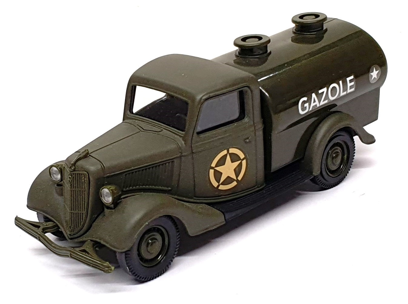 Solido 10.5cm Long 6120 - Ford Citerne Gazole Tanker Truck US Army - Green