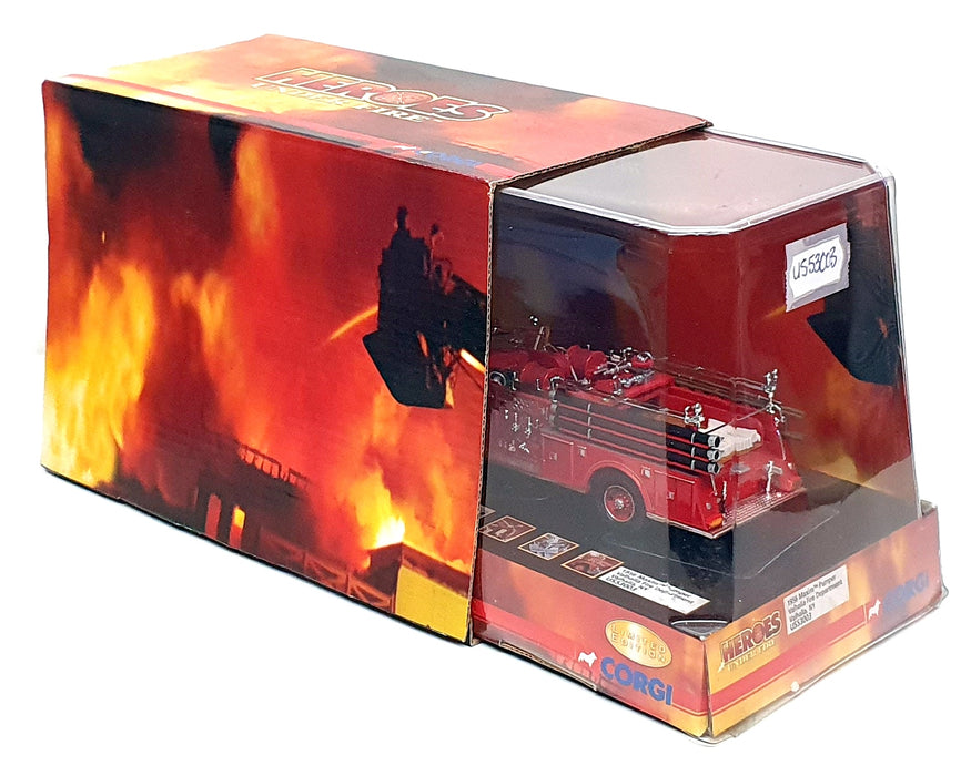 Corgi 1/50 Scale US53003 - 1956 Maxim Pumper Valhalla Fire Dept. NY - Red