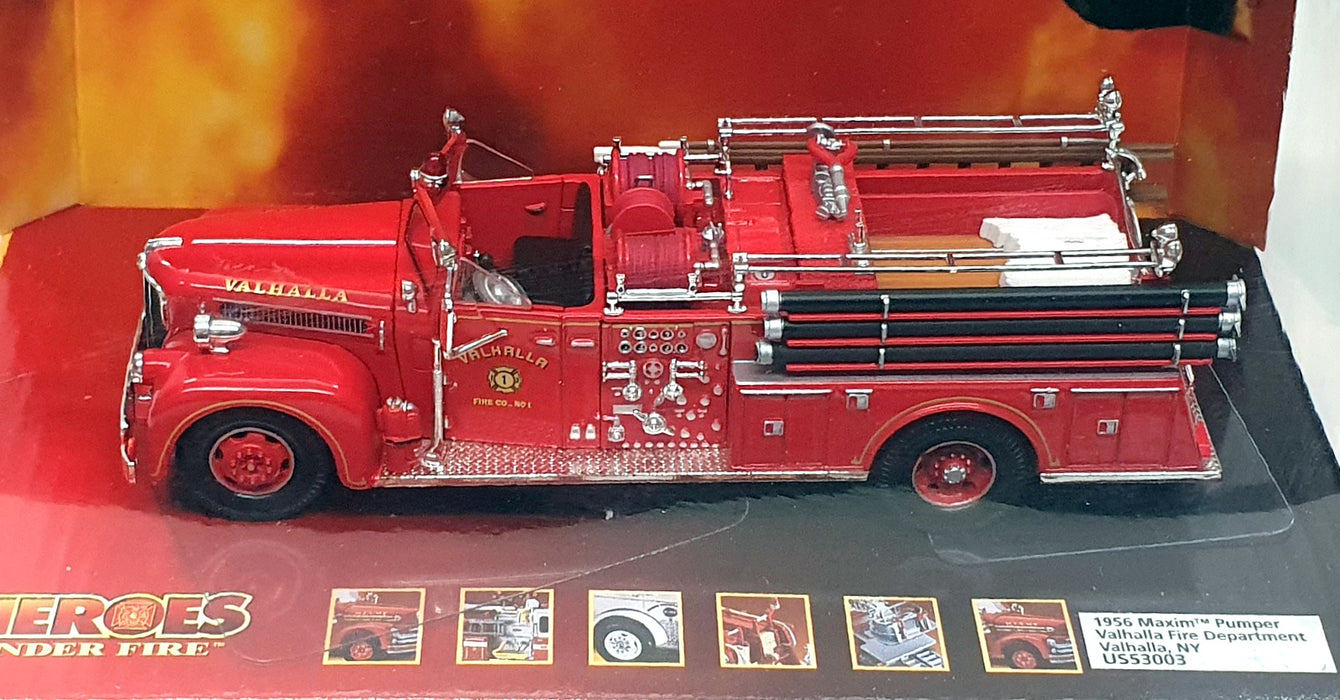Corgi 1/50 Scale US53003 - 1956 Maxim Pumper Valhalla Fire Dept. NY - Red