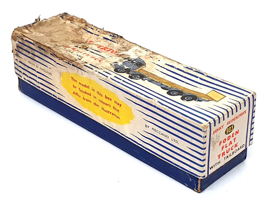 Dinky Supertoys 903 - Foden Flat Truck With Tailboard - Blue/Sand