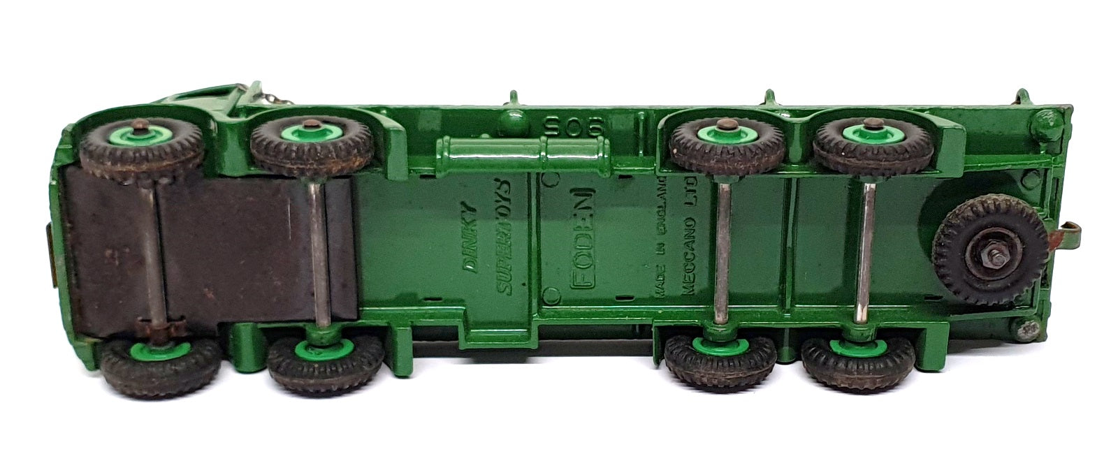 Dinky Toys 905 - Foden Flat Truck With Chains Model - Green