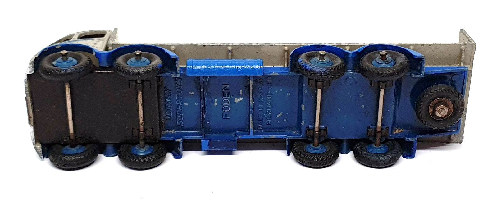 Dinky Supertoys DST09 - Foden Flat Truck With Tailboard - Grey/Blue