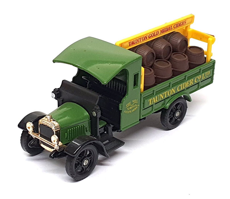 Corgi 13cm Long Diecast C883 - Thornycroft Truck Taunton Cider Co - Green/Yellow