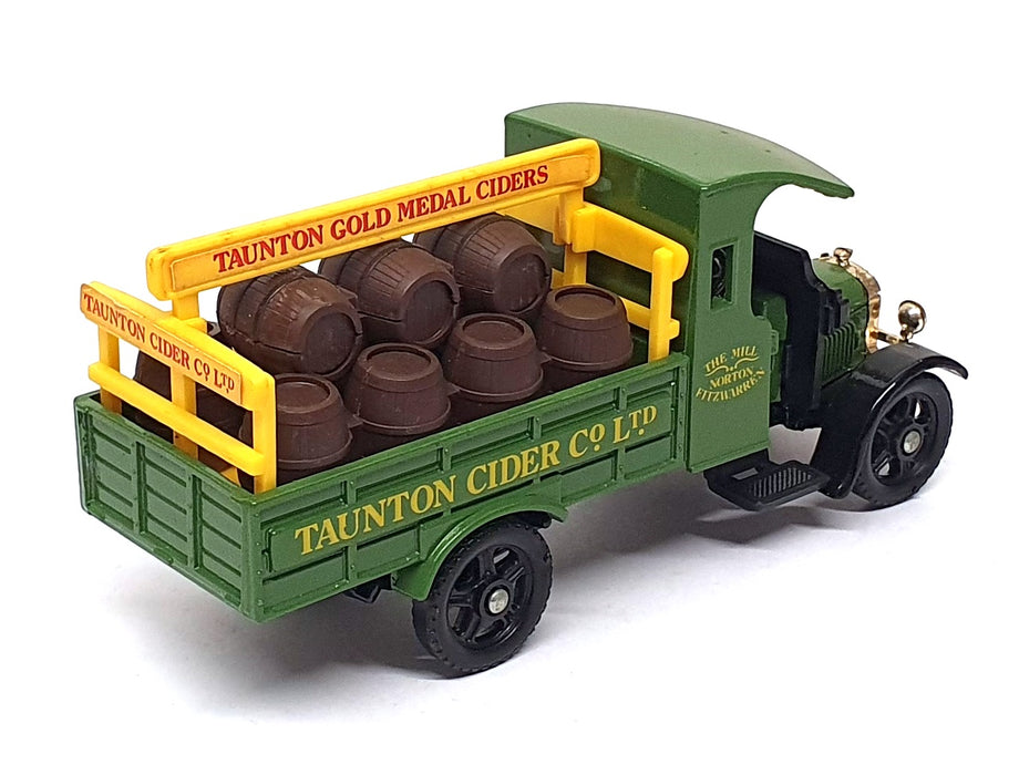 Corgi 13cm Long Diecast C883 - Thornycroft Truck Taunton Cider Co - Green/Yellow