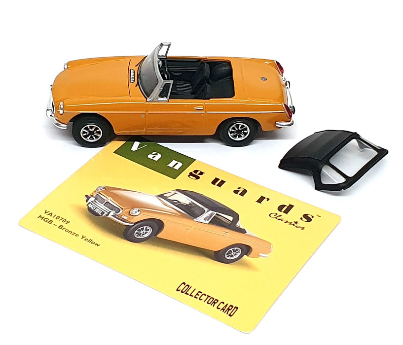 Vanguards 1/43 Scale Diecast VA10709 - MG MGB - Bronze Yellow