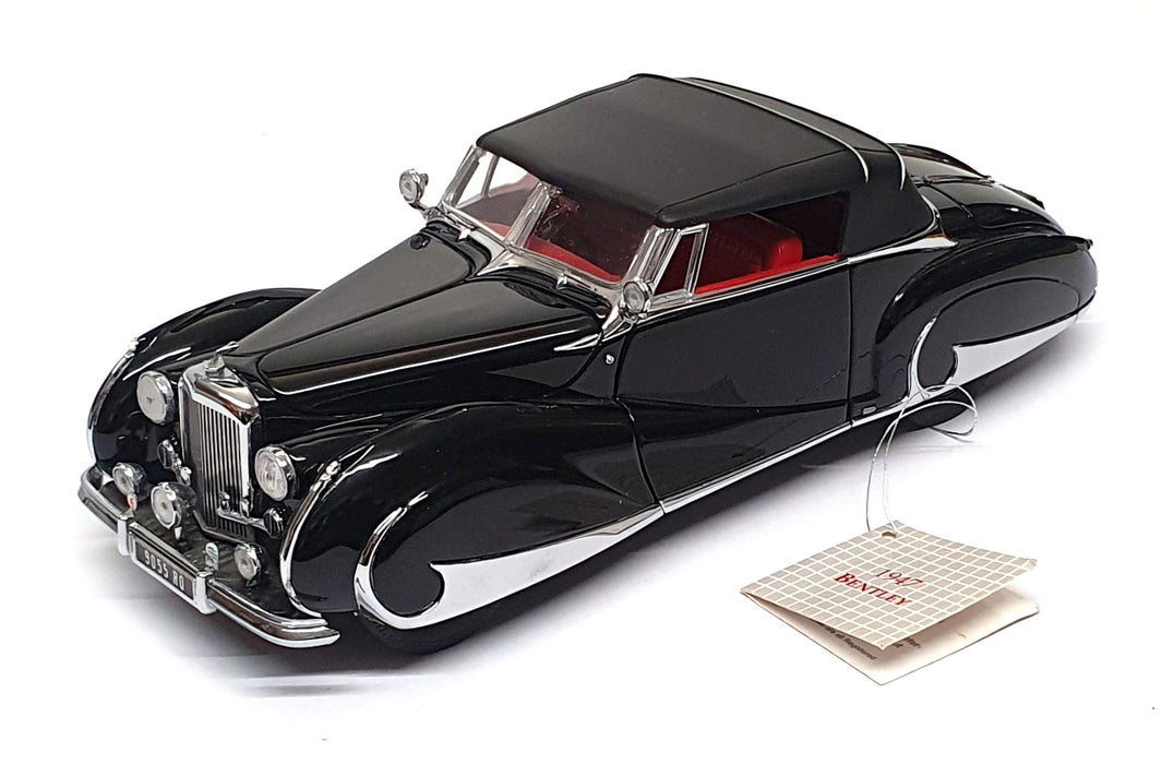 Franklin Mint 1/24 Scale B11WW92 - 1947 Bentley MkVI Convertible - Black