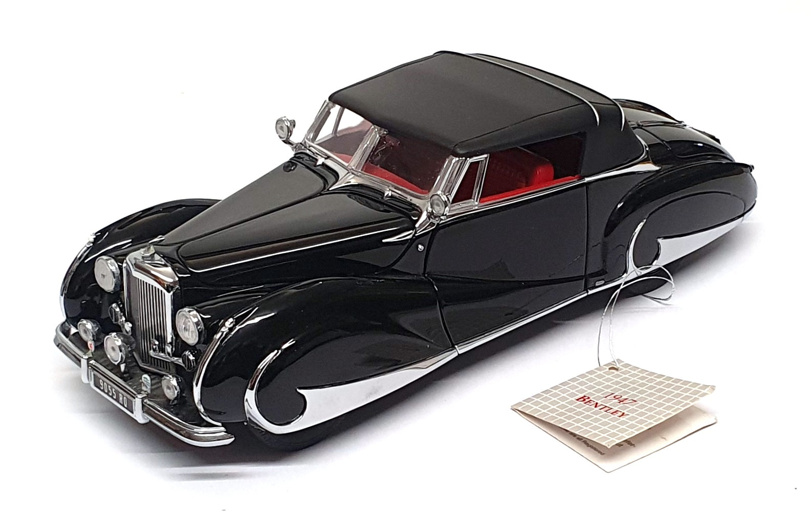 Franklin Mint 1/24 Scale B11WW92 - 1947 Bentley MkVI Convertible - Black