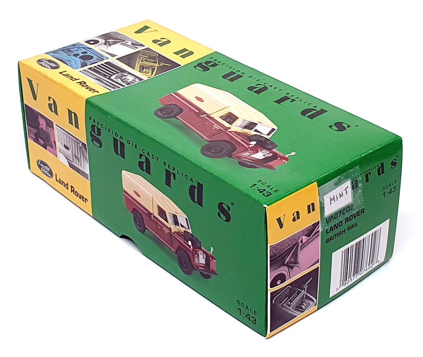 Vanguards 1/43 Scale VA07602 - 1964 Land Rover British Rail - Maroon/Cream 