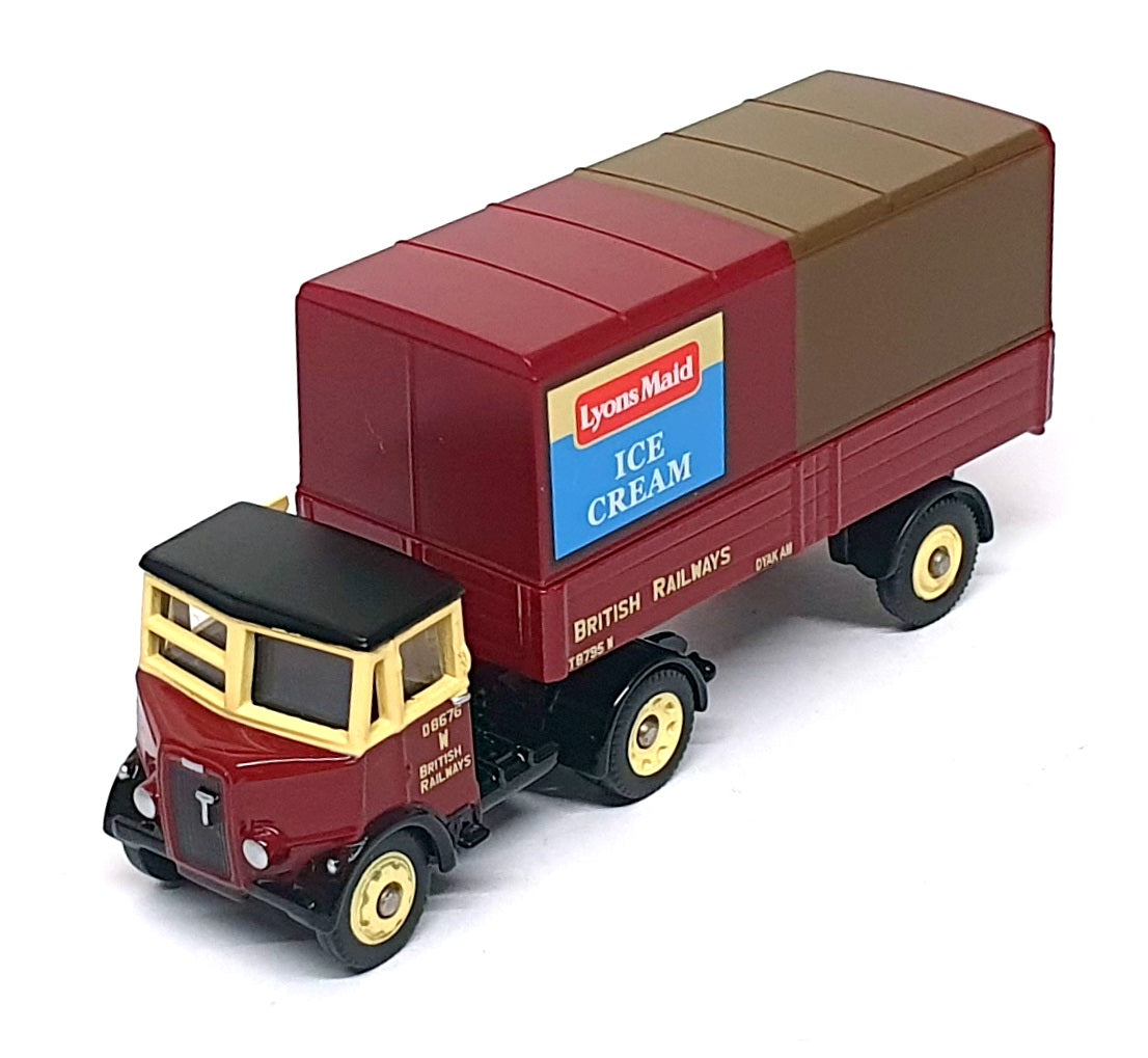 Corgi 1/76 Scale DG214002 - Thornycroft Nippy BR Dropside Lyons Maid - Maroon
