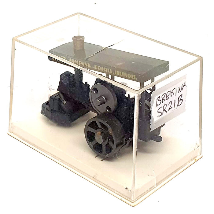 Brekina Appx 6.5cm Long Plastic Model SR21B - Avery Steam Roller - Black