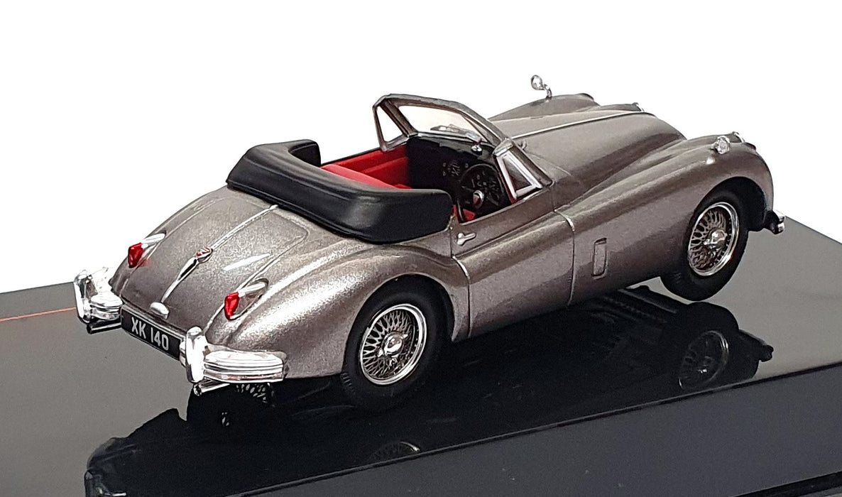 Ixo 1/43 Scale Diecast CLC614 - 1956 Jaguar XK140 Convertible - Met. Grey
