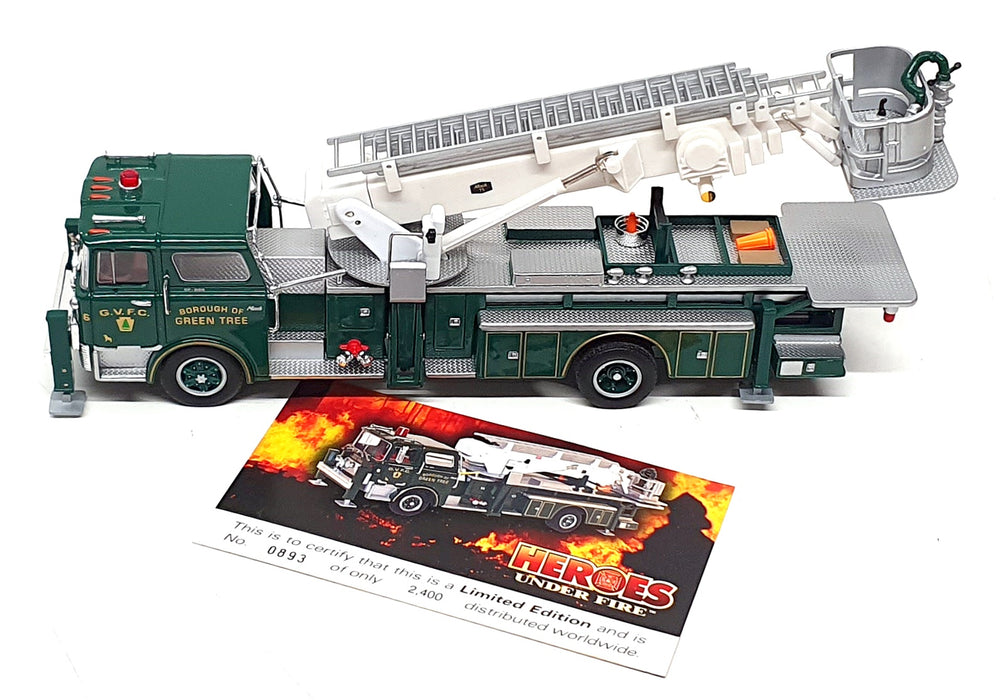 Corgi 1/50 Scale US53806 - Mack CF Tower Ladder Green Tree Volunteer Fire Co.