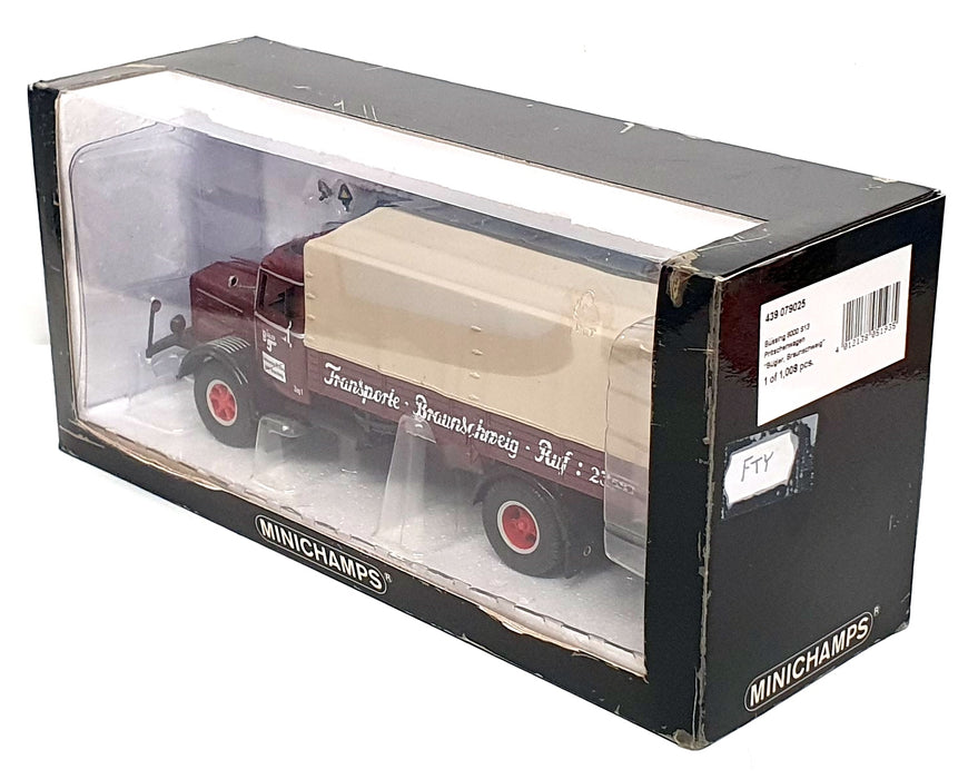 Minichamps 1/43 Scale 439 079025 - Bussing 8000 S13 Bugler Braunschweig - Brown