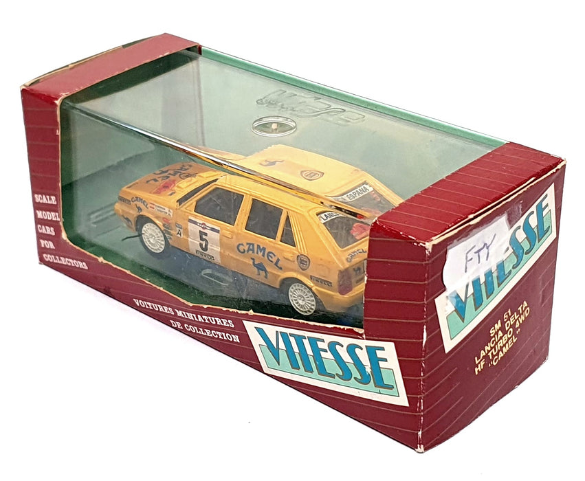 Vitesse 1/43 Scale SM51 - Lancia Delta HF Turbo 4WD #5 Camel - Yellow