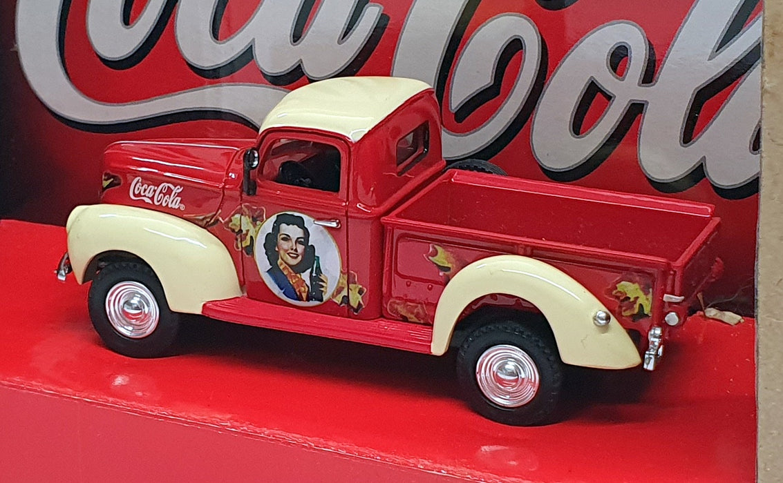 Matchbox 1/43 Scale 96554 - 1940 Ford Pickup Truck Coca-Cola - Red/Cream