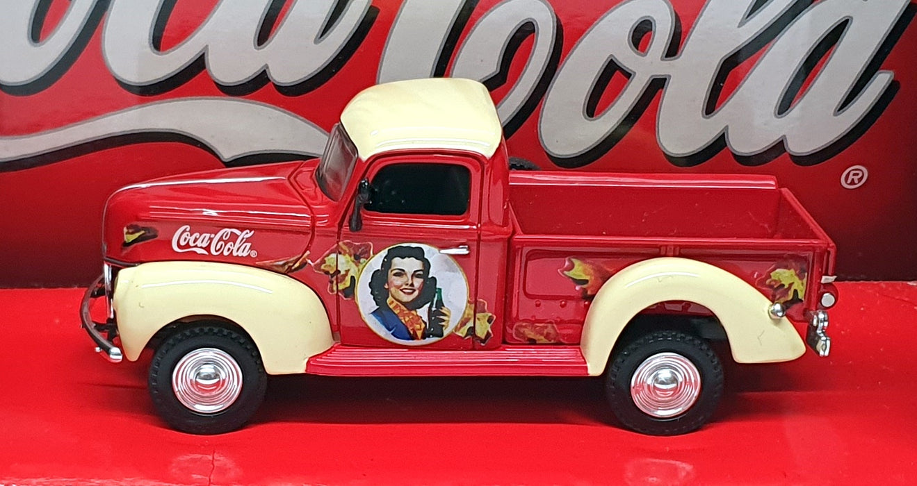 Matchbox 1/43 Scale 96554 - 1940 Ford Pickup Truck Coca-Cola - Red/Cream