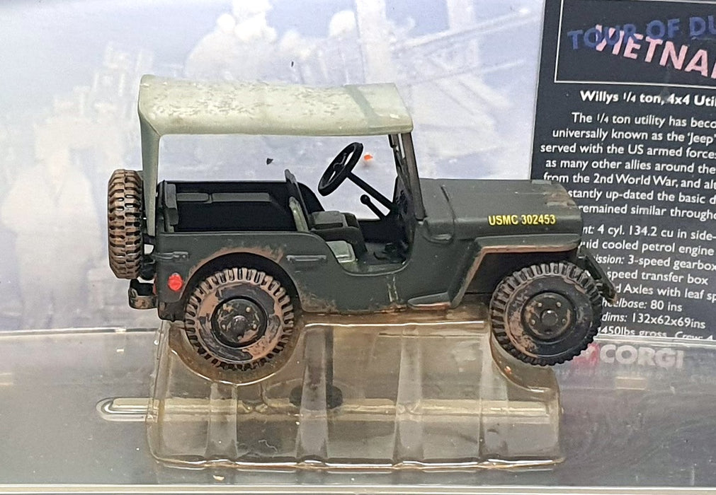 Corgi Diecast CS90033 - Weathered Willys Jeep Tour Of Duty Vietnam
