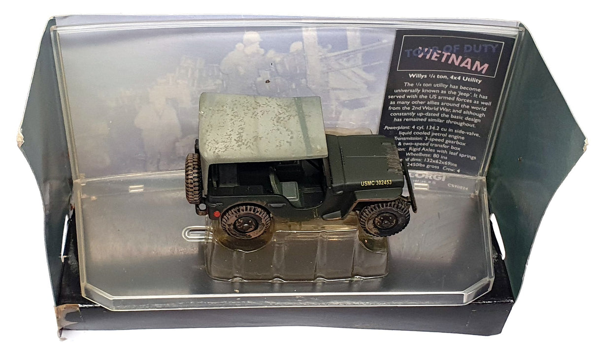 Corgi Diecast CS90033 - Weathered Willys Jeep Tour Of Duty Vietnam