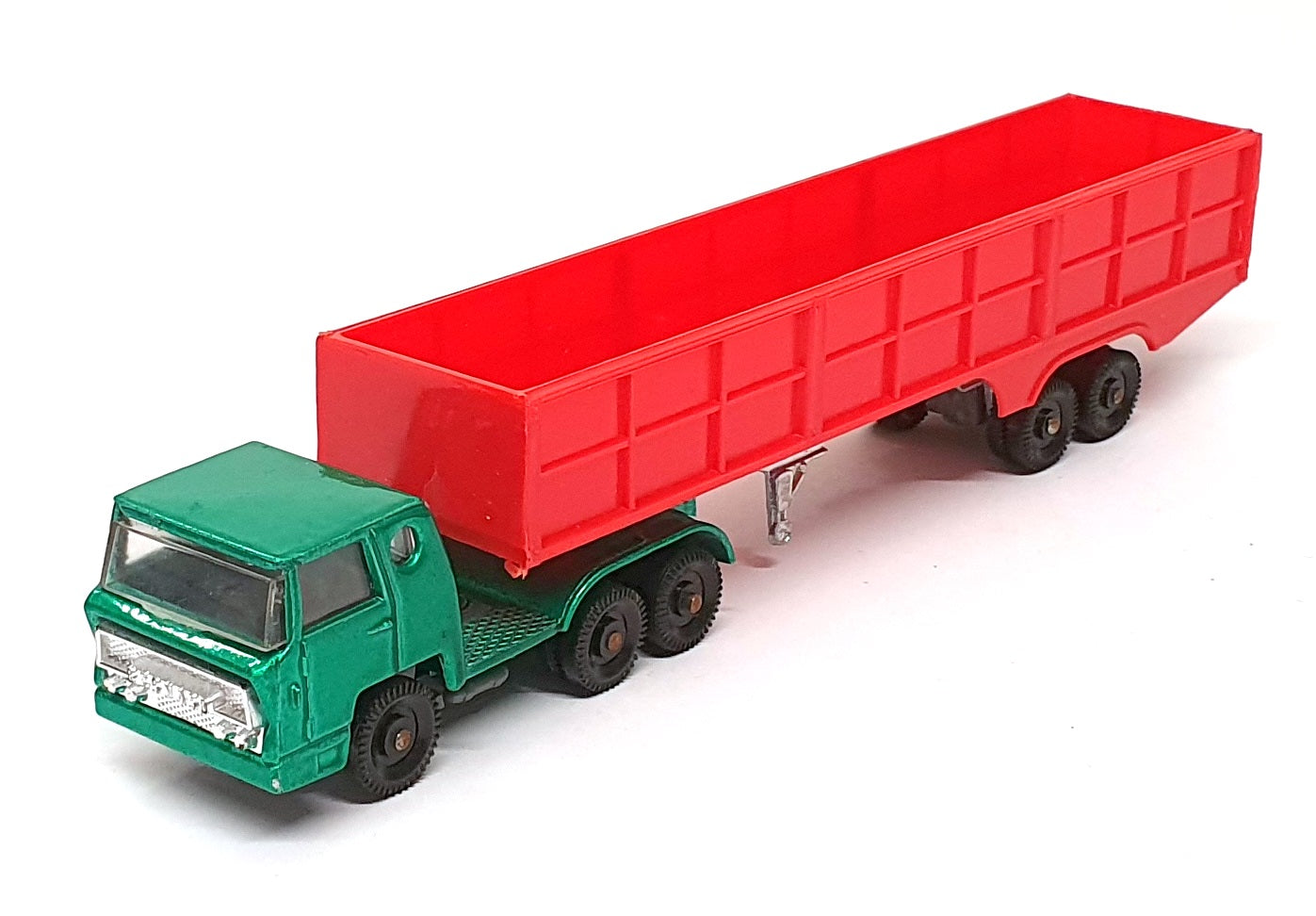 Majorette 1/100 Scale MJ940 - Bernard Truck & Trailer - Green/Red