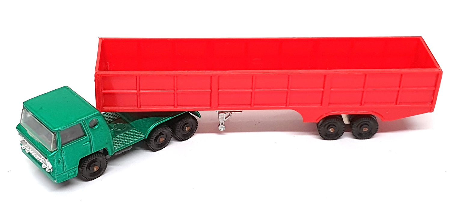 Majorette 1/100 Scale MJ940 - Bernard Truck & Trailer - Green/Red