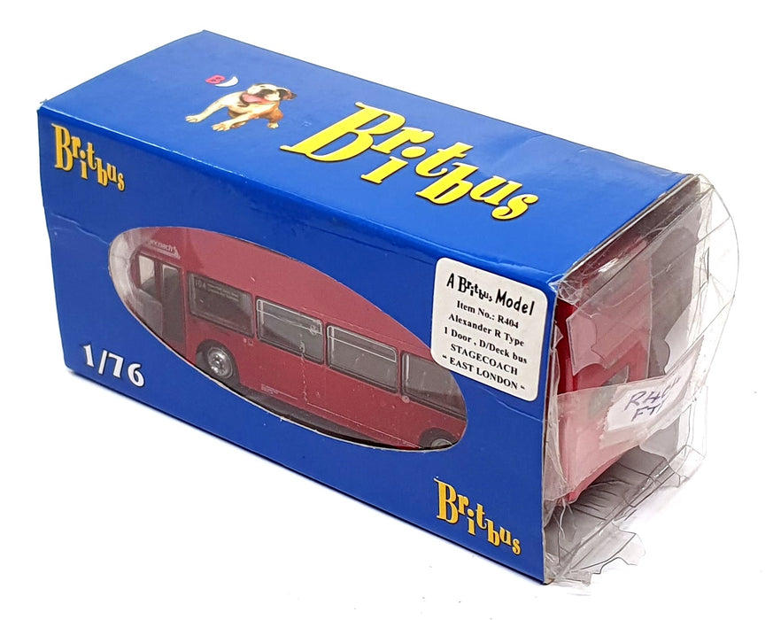 Britbus 1/76 Scale R404 - Scania N113 Bus Stagecoach East London Rt. 104 - Red