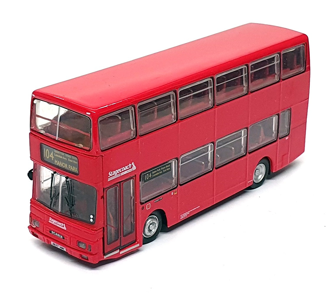 Britbus 1/76 Scale R404 - Scania N113 Bus Stagecoach East London Rt. 104 - Red