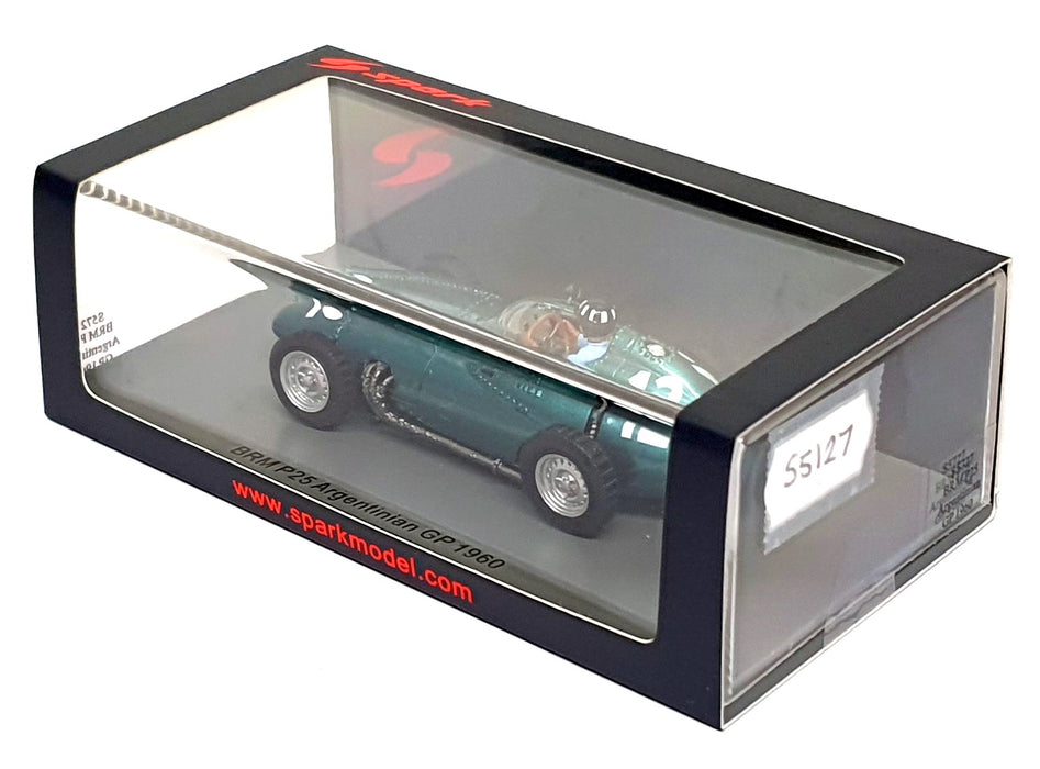 Spark 1/43 Scale S5127 - F1 BRM P25 #42 Argentina GP 1960 Graham Hill