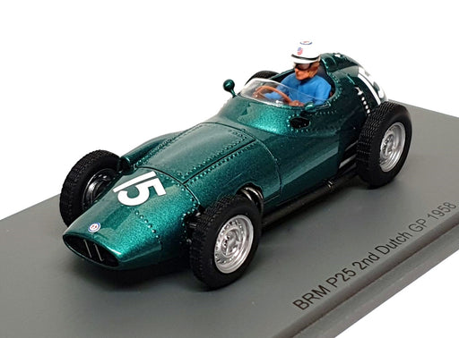 Spark 1/43 Scale S5731 - F1 BRM P25 #15 2nd Dutch GP 1958 Harry Schell