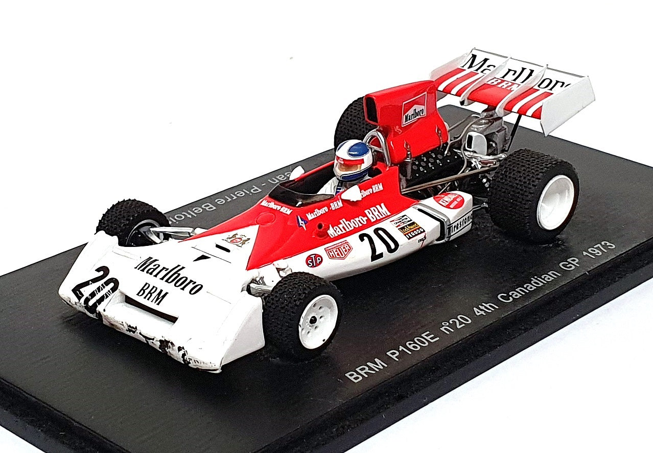 Spark 1/43 Scale S1856 - F1 BRM P160E #20 4th Canada GP 1973 J.P. Beltoise