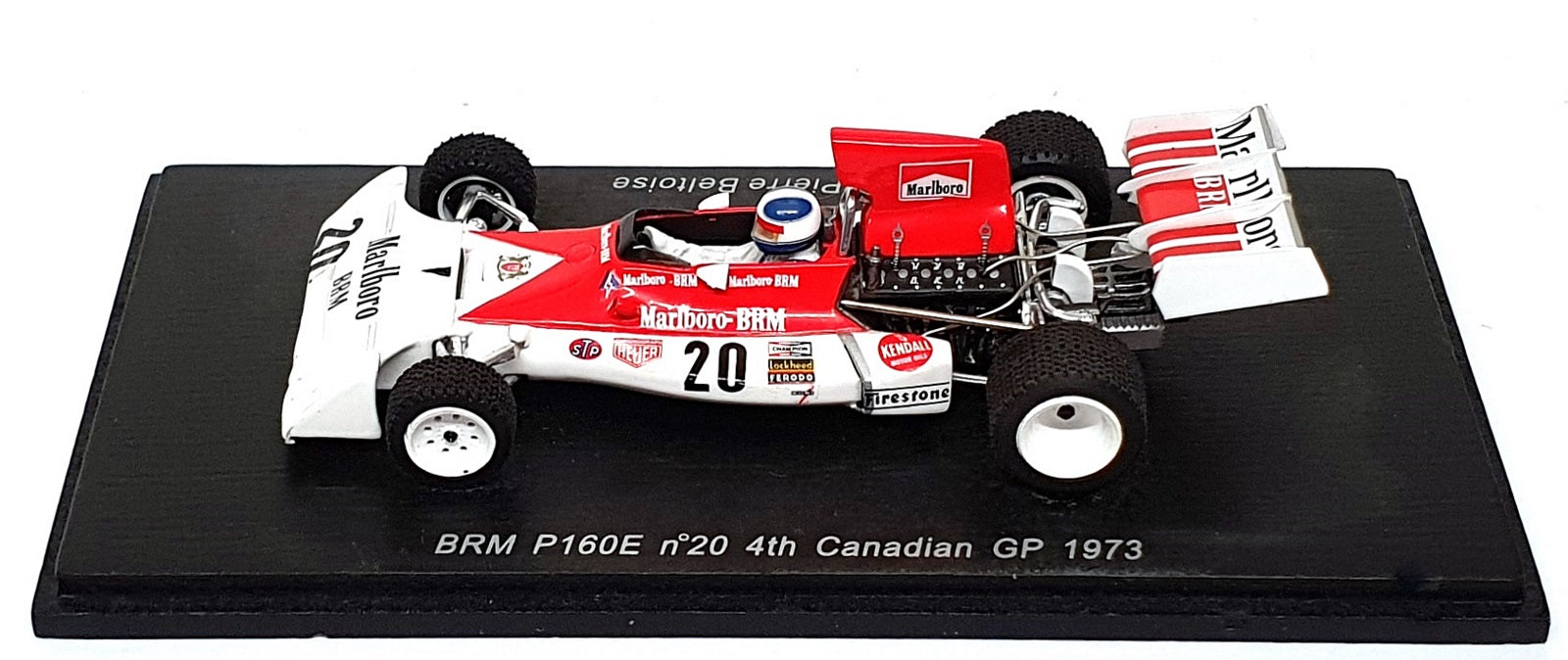 Spark 1/43 Scale S1856 - F1 BRM P160E #20 4th Canada GP 1973 J.P. Beltoise