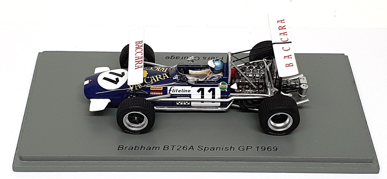 Spark 1/43 Scale S8316 - F1 Brabham BT26A #11 Spanish GP 1969 Piers Courage