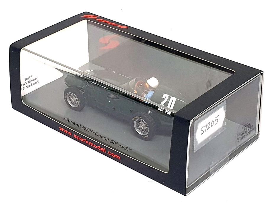 Spark 1/43 Scale S7205 - F1 Vanwall #20 French GP 1957 Roy Salvadori