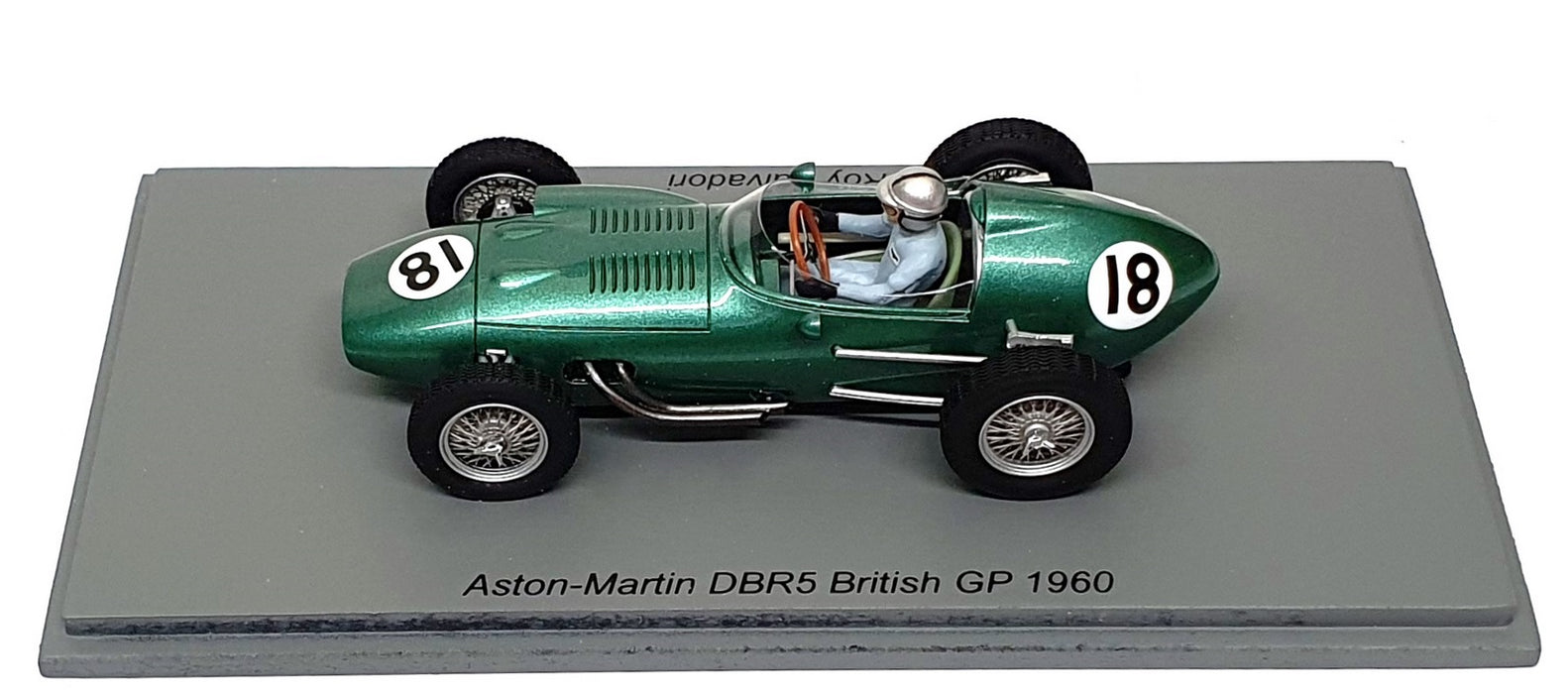 Spark 1/43 Scale S8145 - F1 Aston Martin DBR5 #18 British GP 1960 Roy Salvadori
