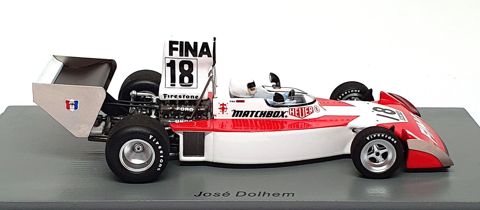 Spark 1/43 Scale S9658 - F1 Surtees TS16 #18 US GP 1974 Jose Dolhem