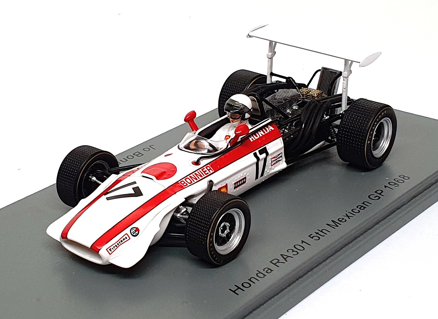 Spark 1/43 Scale S6226 - F1 Honda RA301 #17 5th Mexico GP 1968 Jo Bonnier