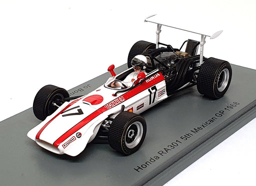 Spark 1/43 Scale S6226 - F1 Honda RA301 #17 5th Mexico GP 1968 Jo Bonnier