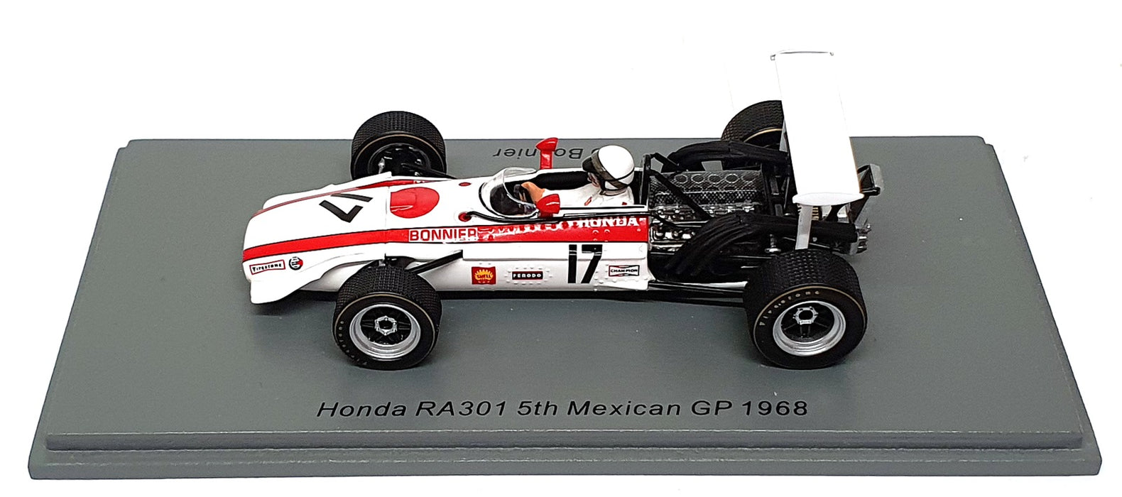 Spark 1/43 Scale S6226 - F1 Honda RA301 #17 5th Mexico GP 1968 Jo Bonnier