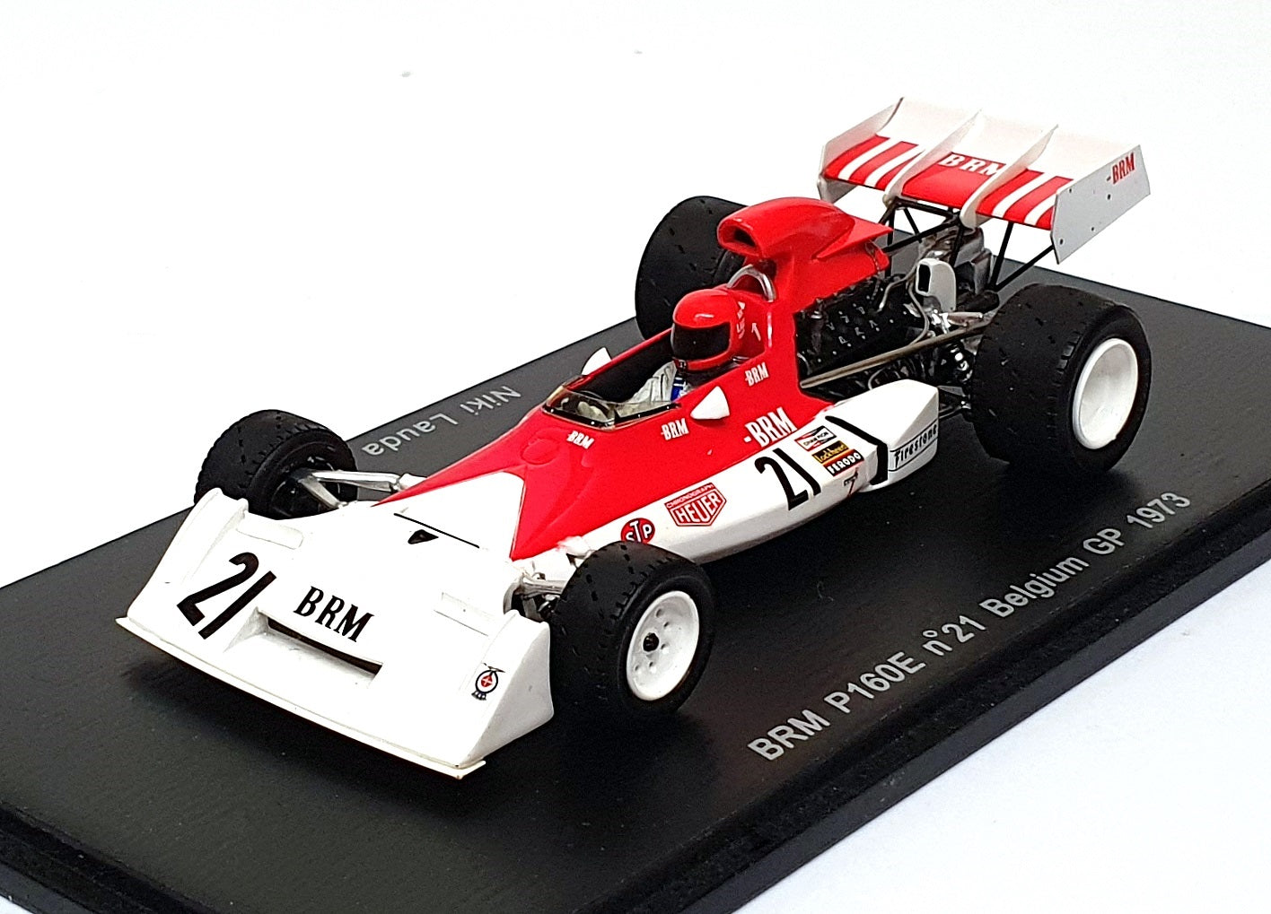 Spark 1/43 Scale S1752 - F1 BRM P160E #21 Belgium GP 1973 - Niki Lauda