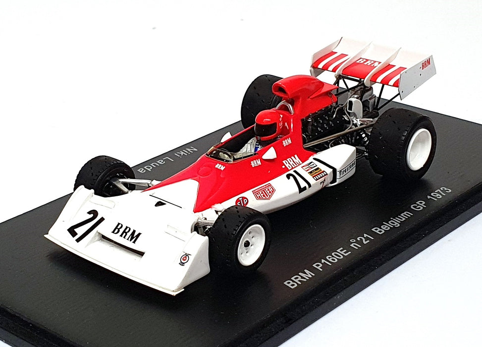 Spark 1/43 Scale S1752 - F1 BRM P160E #21 Belgium GP 1973 - Niki Lauda