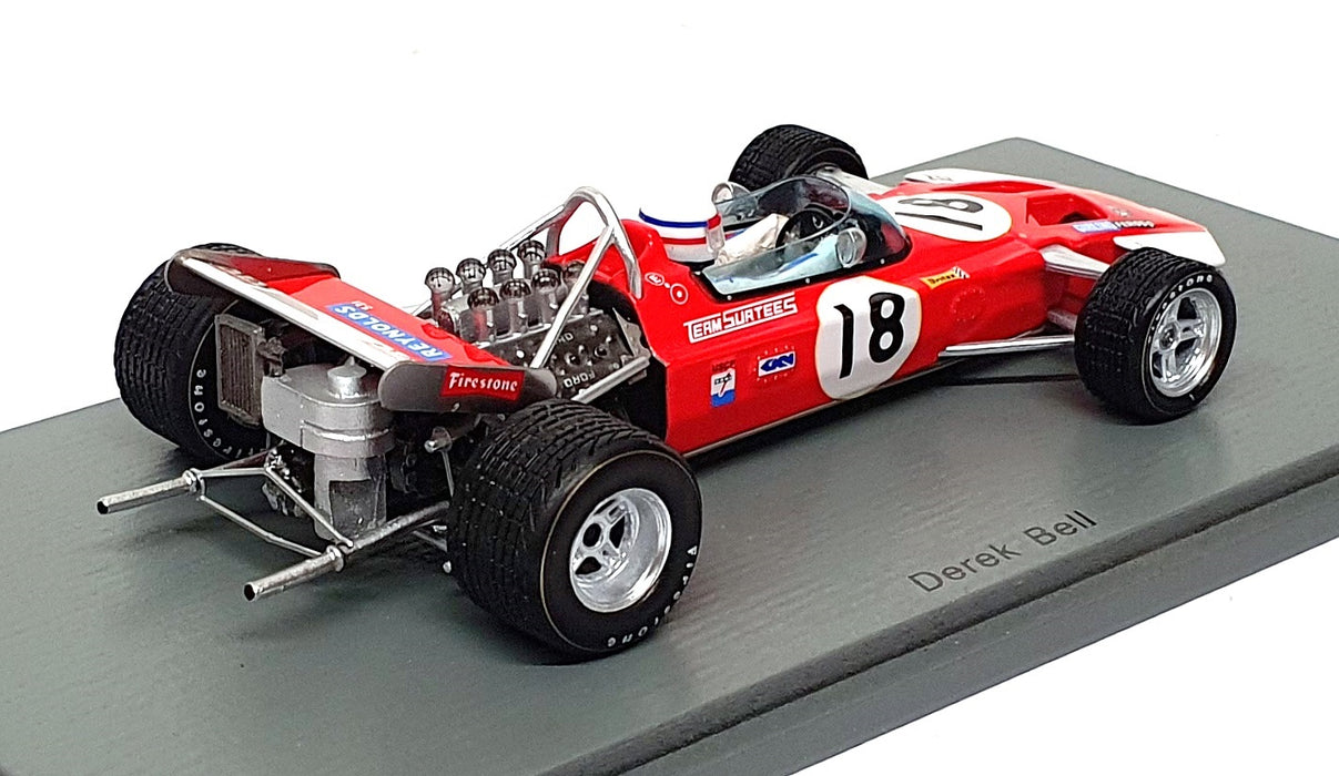 Spark 1/43 Scale S5401 - F1 Surtees TS7 #18 6th US GP 1970 Derek Bell